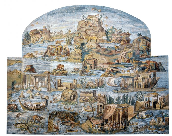 La crecida del Nilo en un fresco romano del siglo I